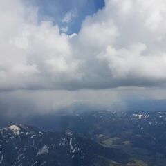 Flugwegposition um 15:09:35: Aufgenommen in der Nähe von Gemeinde Mautern in der Steiermark, 8774, Österreich in 2728 Meter